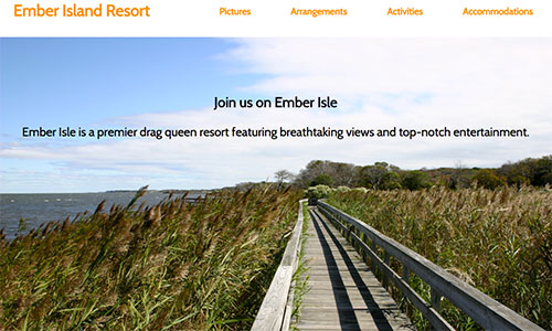Ember Isle Website