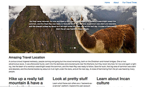 Machu Picchu Website